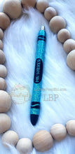 Load image into Gallery viewer, Custom Name Handmade Crayon Glitter Pen