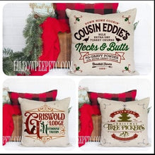 Load image into Gallery viewer, Set Of 3 Griswold Christmas Vacation Movie 18 x 18 Linen Pillow Covers