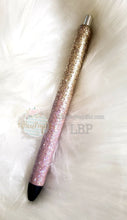 Load image into Gallery viewer, Custom Handmade Dusty Rose Gold Ombre Glitter Pen