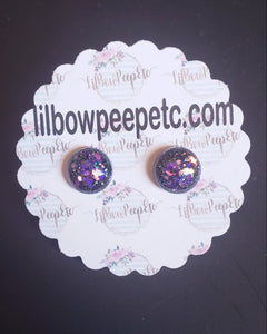 Glitter Earring Studs