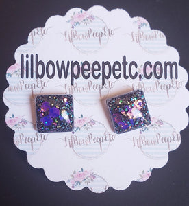 Glitter Earring Studs