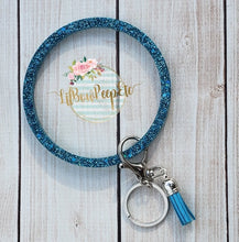 Load image into Gallery viewer, Glitter Bangle Bracelet Keychain