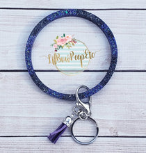 Load image into Gallery viewer, Glitter Bangle Bracelet Keychain