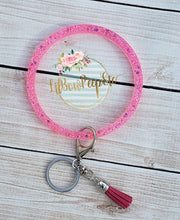 Load image into Gallery viewer, Glitter Bangle Bracelet Keychain