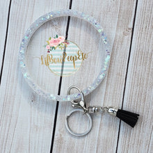 Load image into Gallery viewer, Glitter Bangle Bracelet Keychain