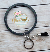 Load image into Gallery viewer, Glitter Bangle Bracelet Keychain