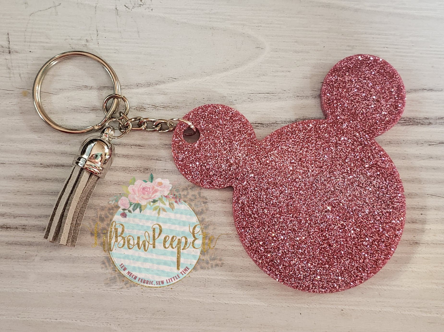 Mickey Or Minnie Mouse Keychain – LilBowPeepEtc