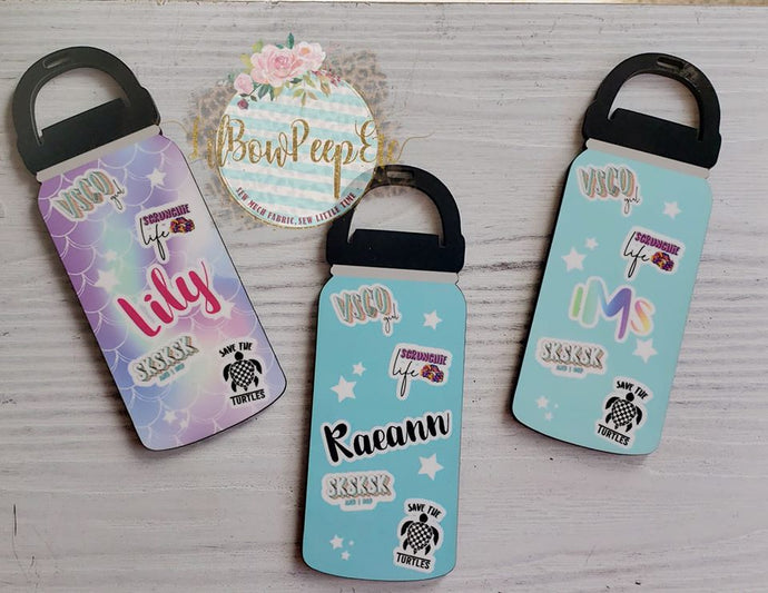 VSCO Hrydroflask Custom Backpack/Luggage Tag Ornament
