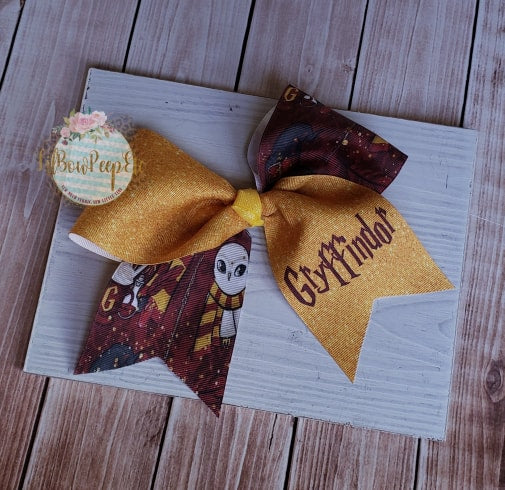 3 in Ribbon Cheer Bow Harry Potter Gryffindor