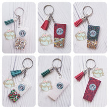 Load image into Gallery viewer, SBs Glitter Cup With Tassel Keychain