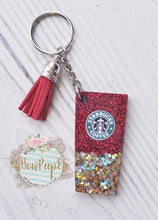 Load image into Gallery viewer, SBs Glitter Cup With Tassel Keychain