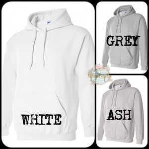 Custom Logo Sweatshirt Crew or Hoodie