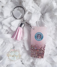 Load image into Gallery viewer, SBs Glitter Cup With Tassel Keychain