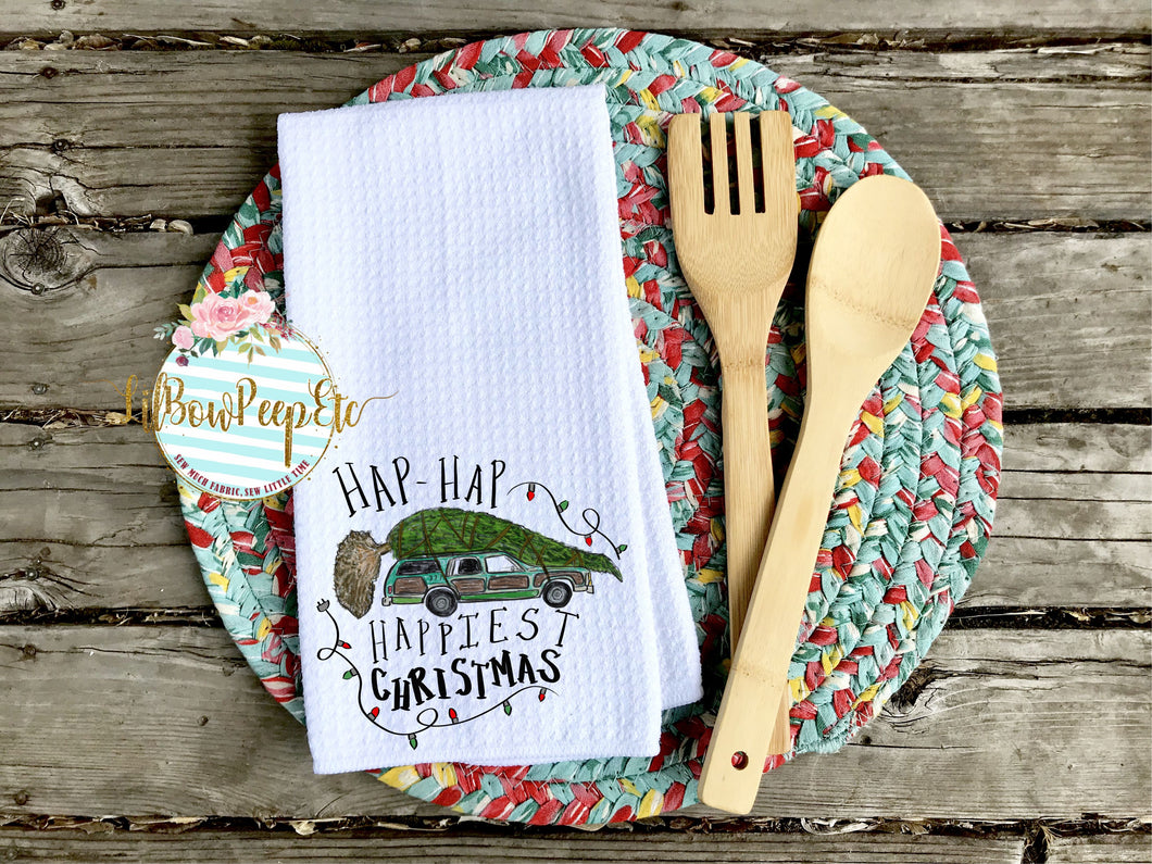 Hand Towel: Hap-Hap-Happiest Griswold