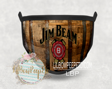 Load image into Gallery viewer, Jim Beam Whiskey Printed Mask