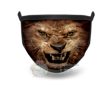 Load image into Gallery viewer, Lion Face Printed Mask