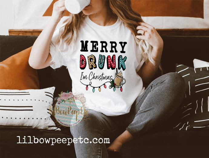 Merry Drunk, I'm Christmas Adult Unisex Tee