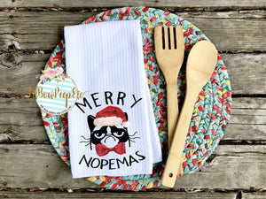 Hand Towel: Merry Nopemas