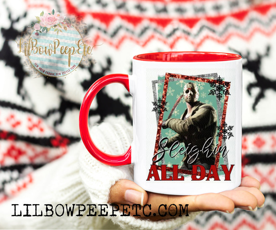 Sleigh All Day Ceramic Mug 11 Oz