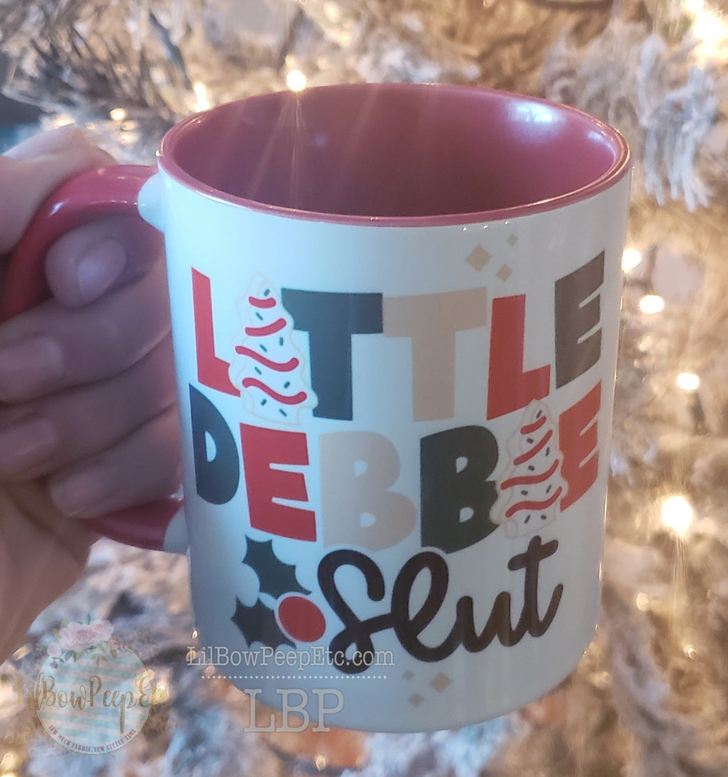 Little Debbie Slut Mug 11 Oz red handle