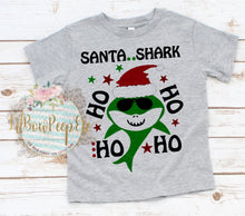 Load image into Gallery viewer, Christmas Santa Shark YOUTH KIDS