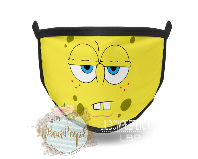 Spongebob Not Impressed Printed Mask