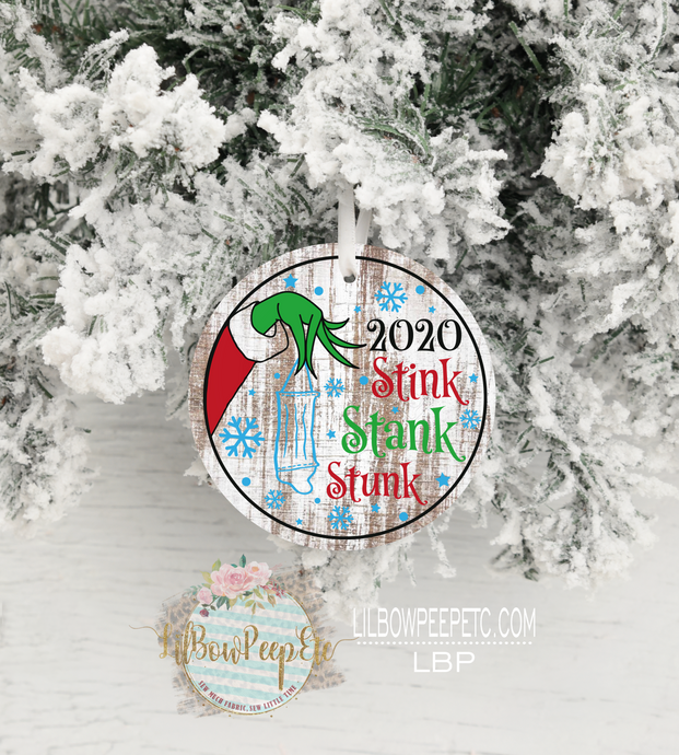 Stink Stank Stunk 2020 Grinch Ornament