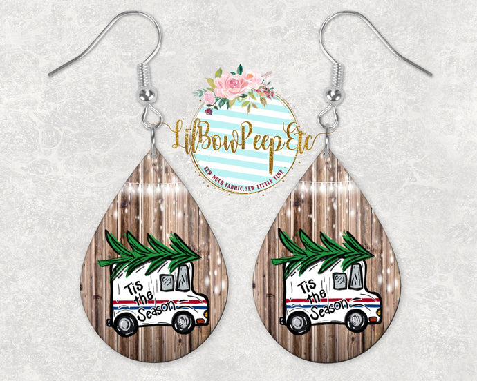 Hardboard Earrings USPS Holiday: Tis The Season