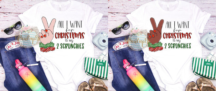 Christmas Scrunchie VSCO Girl 2 versions