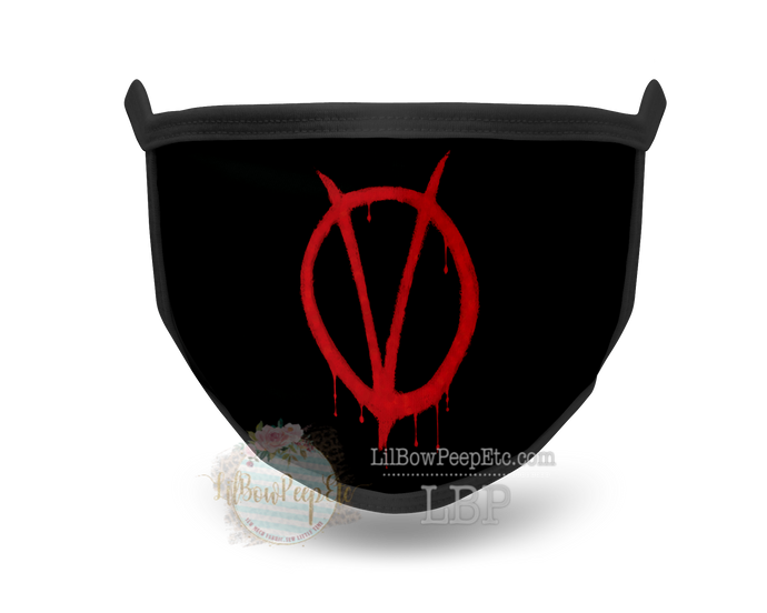 V For Vendetta Printed Mask