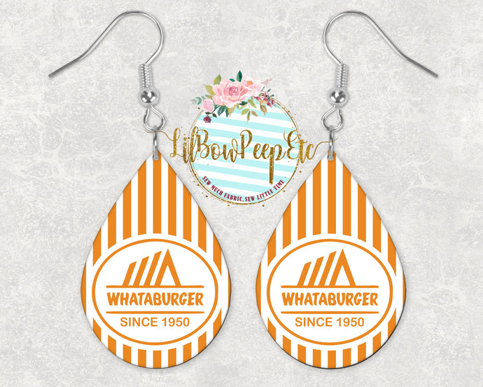 Hardboard Earrings Whataburger