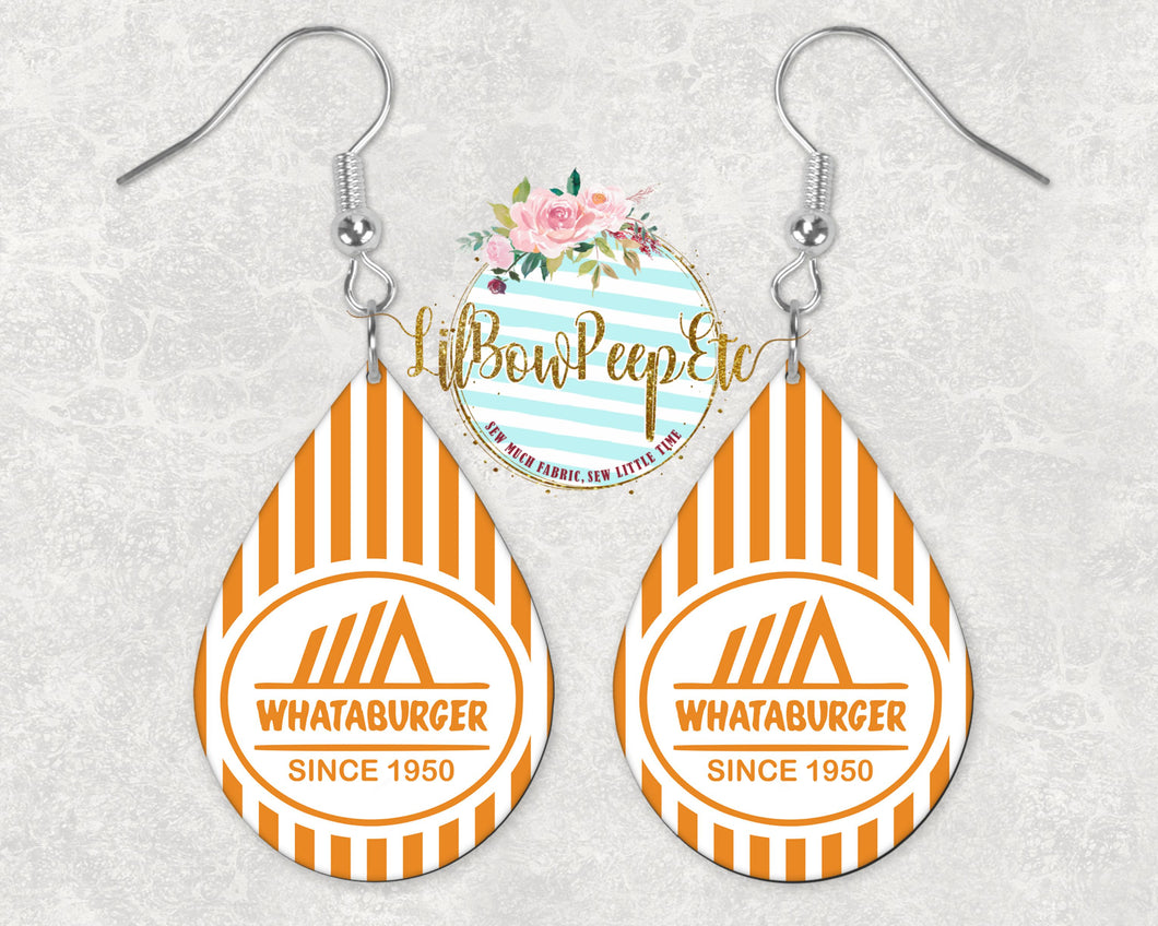 Hardboard Earrings Whataburger