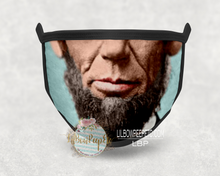 Load image into Gallery viewer, Abe Lincoln Face Printed Mask