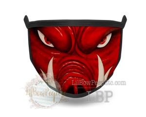 Razorback Face Printed Mask