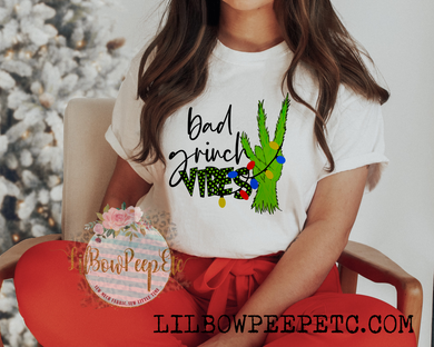 Bad Grinch Vibes Adult Unisex Tee Or Raglan