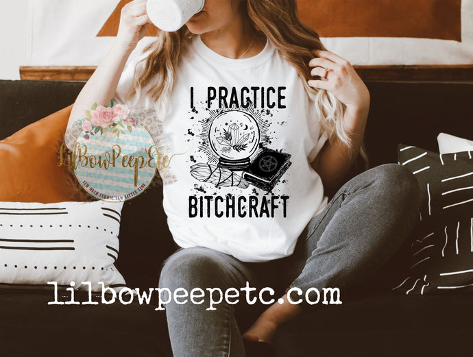 I Practice Bitchcraft Short Sleeve Unisex Adult Tee