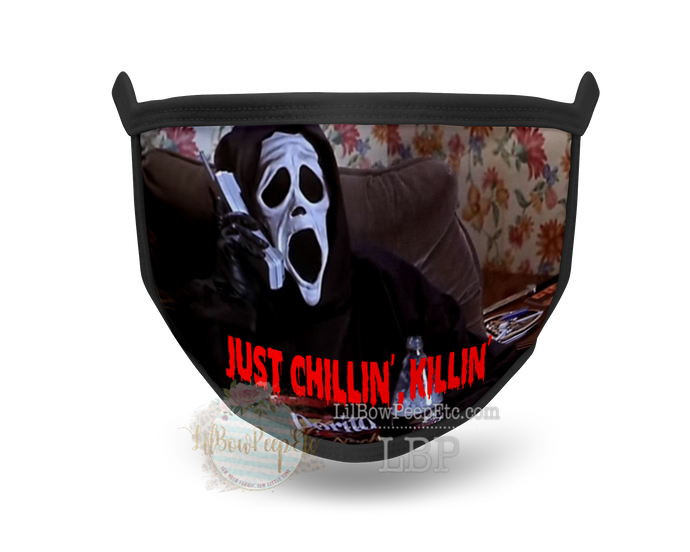 Chilling And Killing Scream Printed Mask