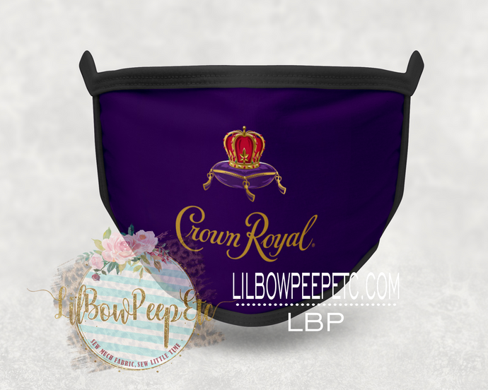 Crown Royal Whiskey Printed Mask