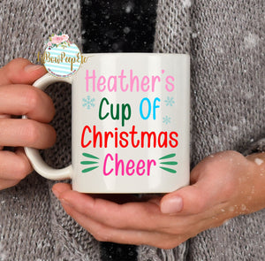 Custom Name Cup Of Christmas Cheer