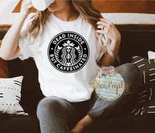 Load image into Gallery viewer, Dead Inside But Caffeinated SB Logo Unisex Tee