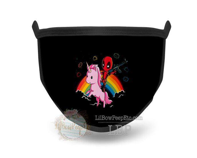 DeadPool Unicorn Printed Mask
