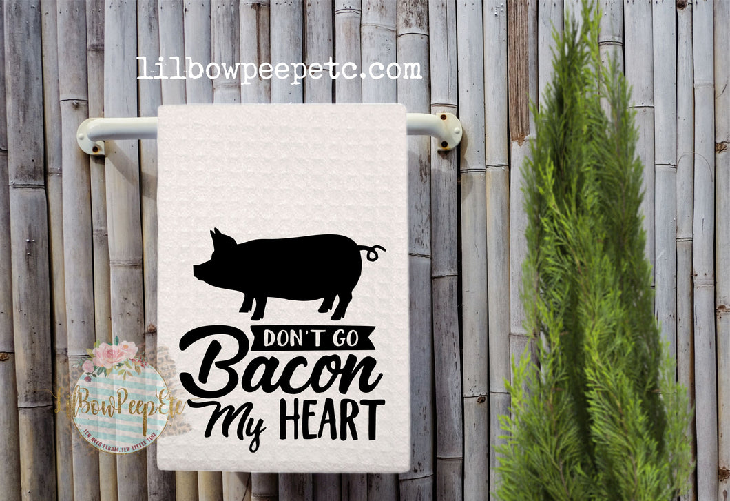 Hand Towel: Don't Go Bacon My Heart