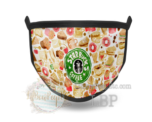 Starbucks Watercolor Treats Printed Mask