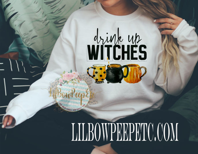 Drink Up Witches Crew Unisex Sweatshirt