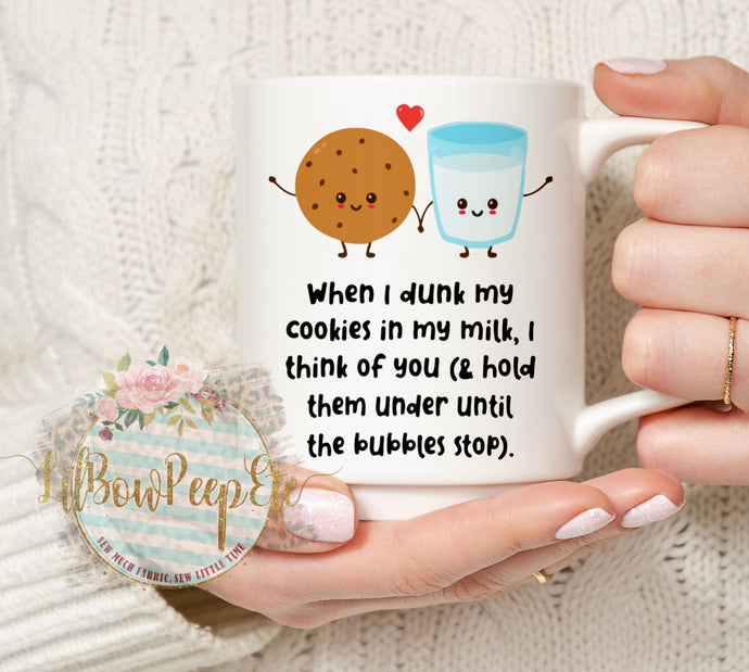 Cookie drowning mug