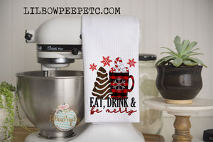 Hand Towel: Eat Drink Be Merry