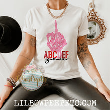 Load image into Gallery viewer, ABCDEF You Skelli Hand Adult Unisex Tee or Raglan