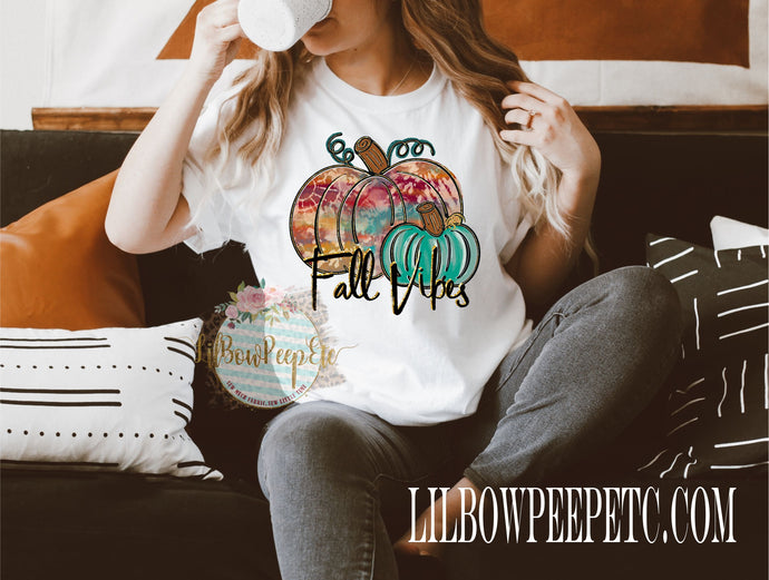 Fall Vibes Pumpkins Tie Dye