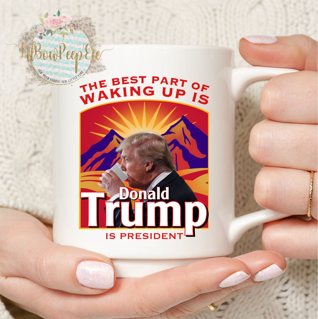 Trump Waking Up Mug