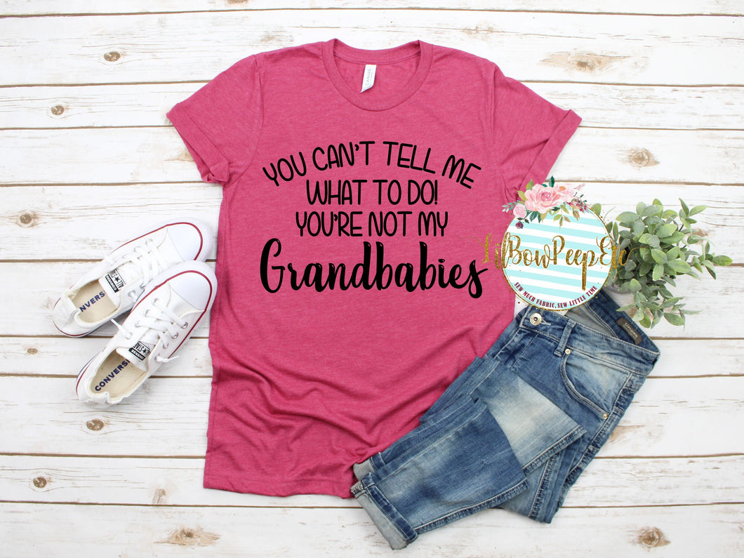 You can't tell me what to do! You're not my grandbabies